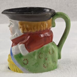 Vintage 3" Toby Jug of Elizabethan Woman – Occupied Japan – Hand-Painted